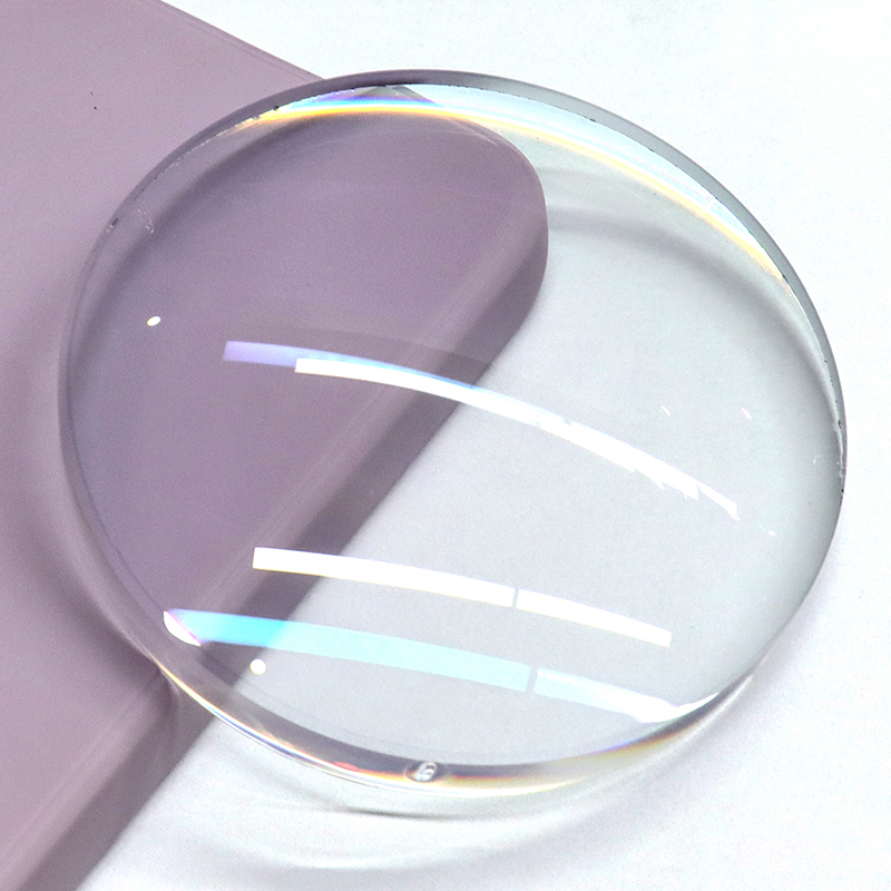 Półwykończona soczewka jednoogniskowa 1,56 z niebieskim blokiem