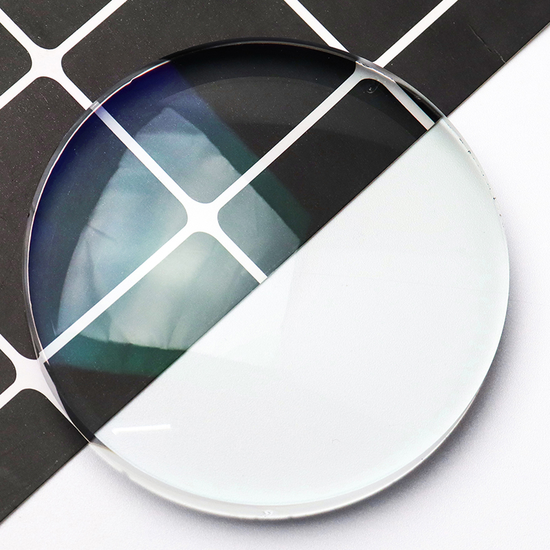 Półwykończona soczewka jednoogniskowa 1,56 z niebieskim blokiem