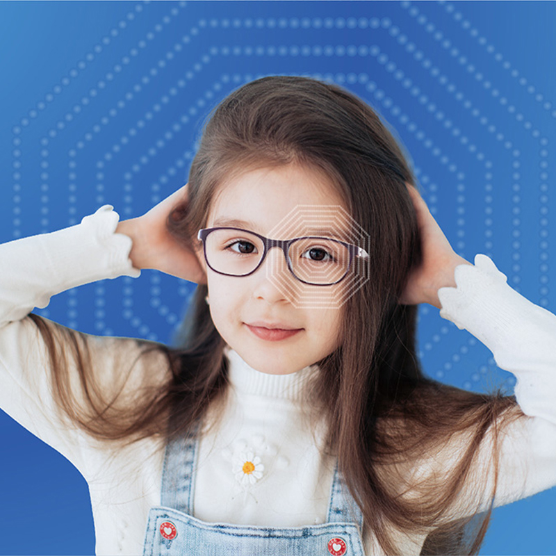 Ośmiokątna okrągła soczewka kontrolująca krótkowzroczność