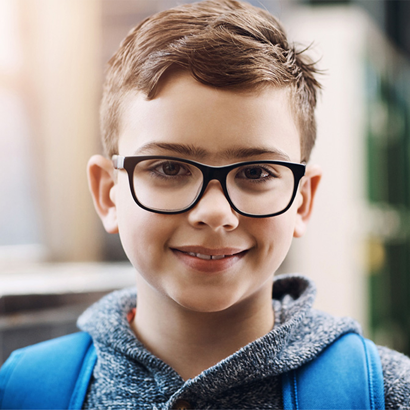 Ośmiokątna okrągła soczewka kontrolująca krótkowzroczność